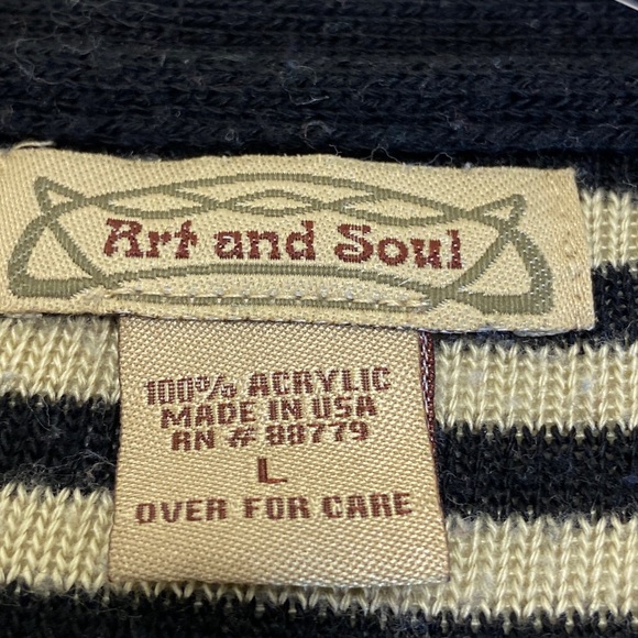 Vintage Art And Soul Light Weight Cardigan Patchwork L - Picture 4 of 7